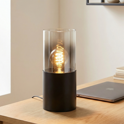 Moderní stolní lampa černá, Huy, s vypínačem