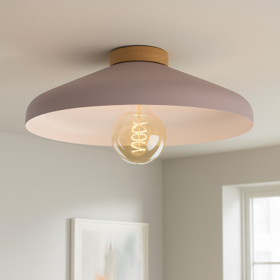 Rustikální stropní svítidlo růžové, Freddie