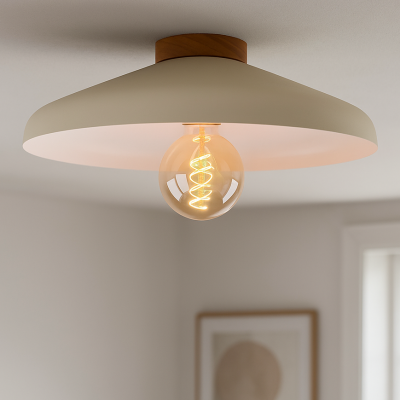 Rustikální stropní svítidlo béžové, Freddie