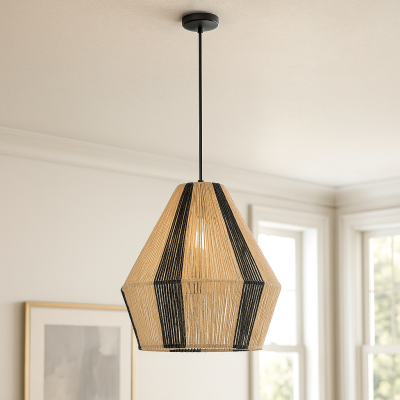 Rustikální závěsné světlo hnědé, Holly