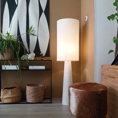 Moderní stojací lampa béžová, Timmy, s vypínačem