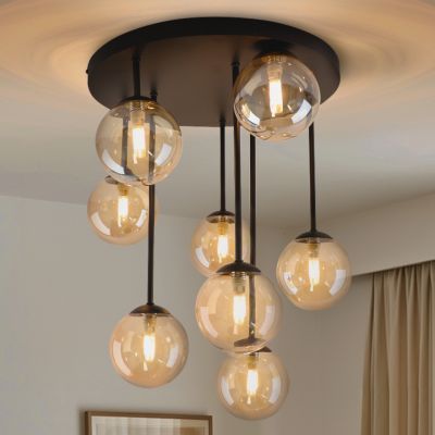 Designové stropní svítidlo jantarové, Stacy