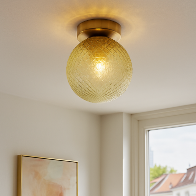 Retro stropní svítidlo zelené, Johnson