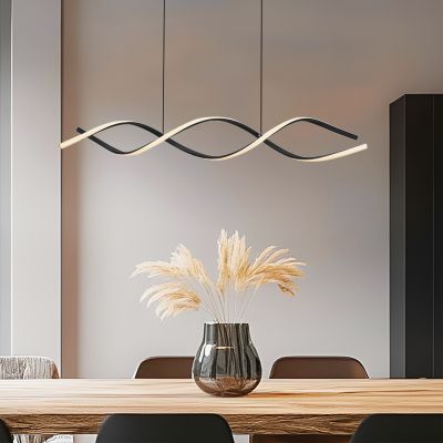 Designové závěsné světlo černé, Kuno, 45W, LED 3000 K, s 3stupňovým stmíváním