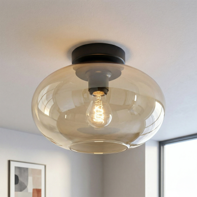 Designové stropní svítidlo jantarové, Luca