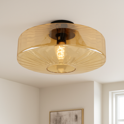 Designové stropní světlo jantarové, Sevda