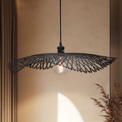 Bambusové závěsné světlo černé, Romee