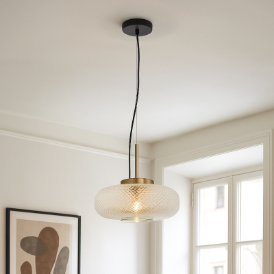 Retro závěsné světlo průhledné, Johnson