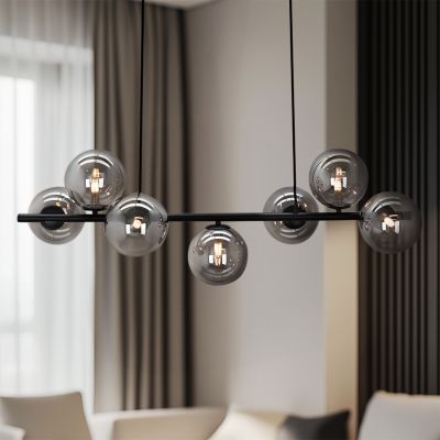Designové závěsné světlo šedé, Remo