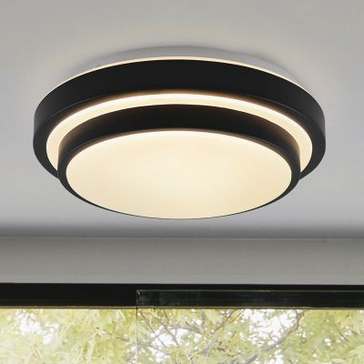 Moderní stropní světlo do koupelny černé, Jaro, 12W, LED 3000 K, IP44