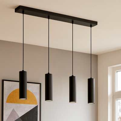 Moderní závěsné světlo černé, Carlos