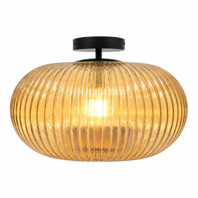 Designové stropní světlo do koupelny jantarové, Elliot, IP44