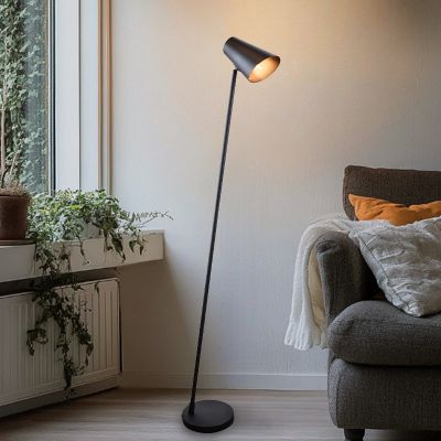 Moderní stojací lampa černá, Taro, s vypínačem