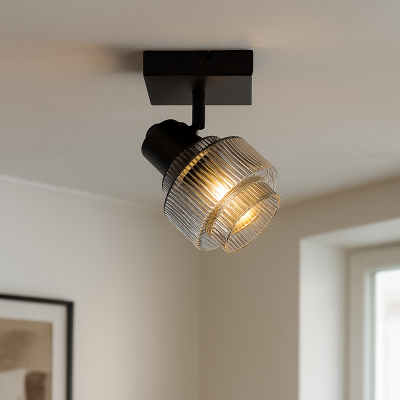 Retro stropní bodové světlo šedé, Paris