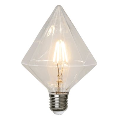 E27 diamantová LED žárovka Finley, 3,2 Watt, 2700K (extra teplá bílá)