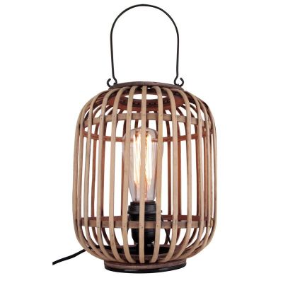 Industriální stolní lampa černá, Asja, s vypínačem