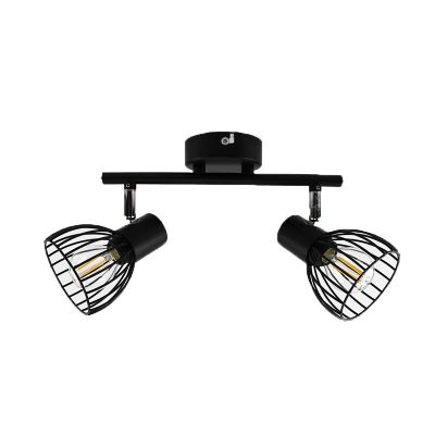 Industriální stropní bodové světlo černé, Adama