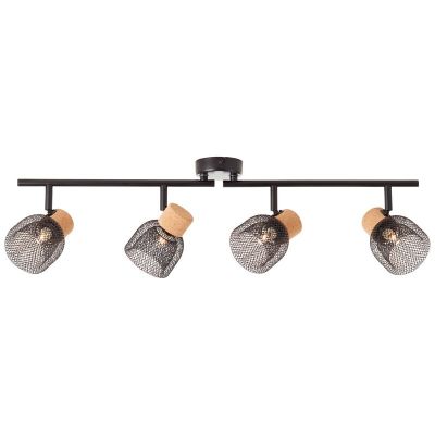 Korkové stropní bodové světlo černé, Kayo