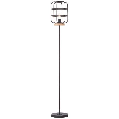 Industriální stojací lampa černá, Taede, s vypínačem