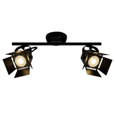 Industriální stropní bodové světlo černé, Jowenna, 5W, LED 3000 K