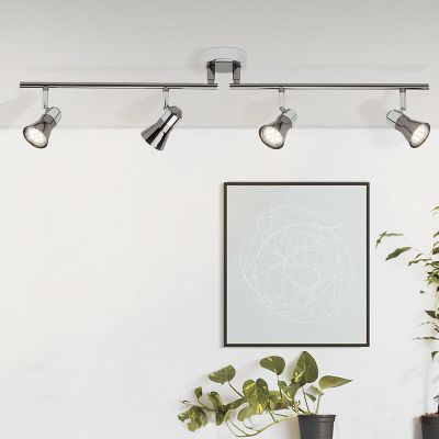 Kovové stropní bodové světlo chromové, Levijn