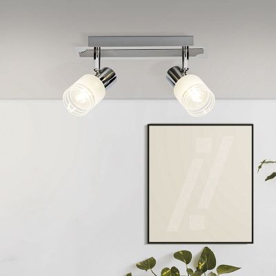Kovové stropní bodové světlo chromové, Blake, 28W, LED 2700 K