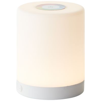 Moderní venkovní stolní lampa bílá, Maezon, 1W, LED RGBW, IP44, s dotykovým stmívačem