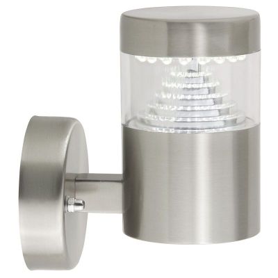Plastové venkovní světlo chromové, Samuel, 1W, LED 6500 K, IP44