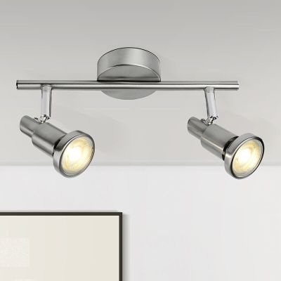 Kovové stropní bodové světlo chromové, Robel, 7W, LED 3000 K