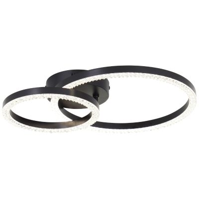 Designové stropní svítidlo černé, Maladon, 20W, LED 4000 K