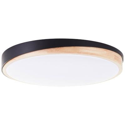 Moderní stropní svítidlo černé, Marloes, 36W, LED white switch, s dálkovým ovládáním
