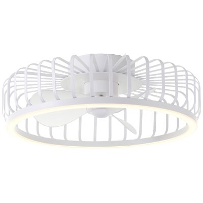 Moderní stropní ventilátor bílý, Tolga, 36W, 2700K-4000K-6500K LED, s dálkovým ovládáním