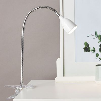 Plastové světlo s klipem bílé, Kit, 2,4W, LED 3000 K, s vypínačem