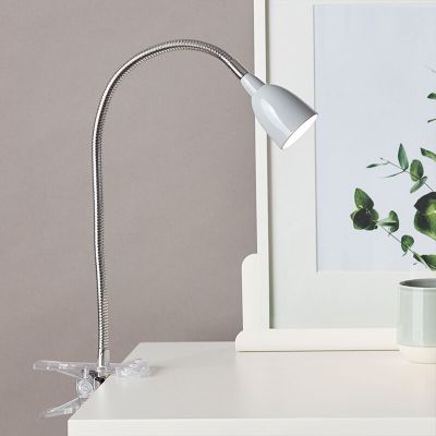 Plastové světlo s klipem šedé, Kit, 2,4W, LED 3000 K, s vypínačem