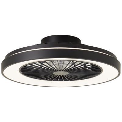 Moderní stropní ventilátor černý, Mazzaro, 40W, RGBW LED, s dálkovým ovládáním