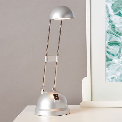 Moderní lampička šedá, Louna, 6W, LED 2700 K, s vypínačem