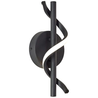 Designové nástěnné světlo černé, Mateusz, 6W, LED 4000 K