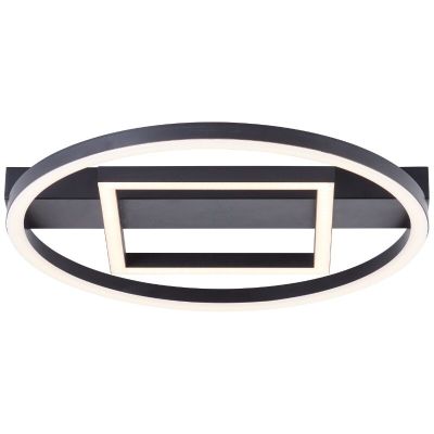 Designové stropní světlo černé, Konrad, 20W, LED 3000 K