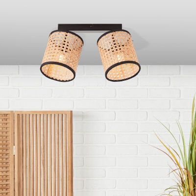 Rustikální stropní bodové světlo béžové, Emmelie