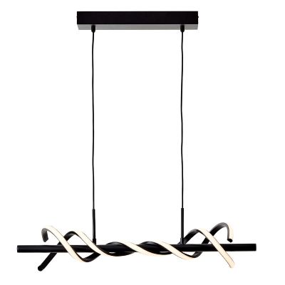 Moderní závěsné světlo černé, Quang, 16W, LED 3000 K