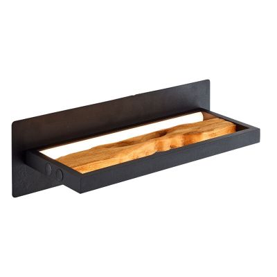 Rustikální nástěnné světlo hnědé, Raynor, 9,5W, LED 3000 K