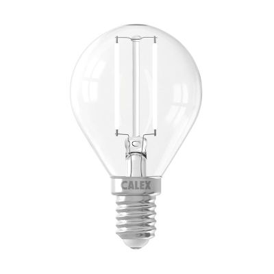 LED kulová žárovka Calex E14, 2W, 2700K