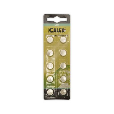 Balení 10 knoflíkových baterií LR44 1,5V Ø11,6x5,4mm