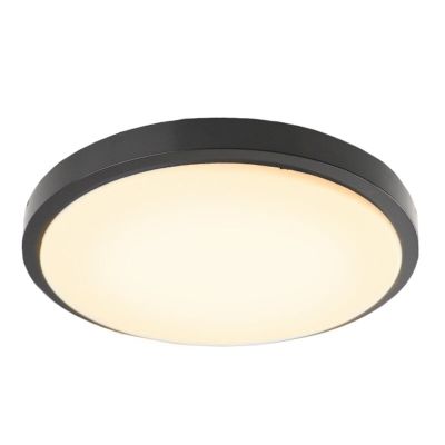 Moderní stropní světlo černé, Kos, 22W, LED 3000 K