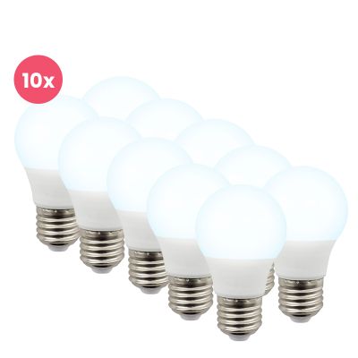 Balení 10 ks LED žárovek Lagiba E27, Bradley, P45, 3W, 6500K
