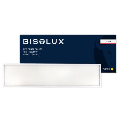 LED panel 120x30 cm - 38W - 3000K - s podsvícením