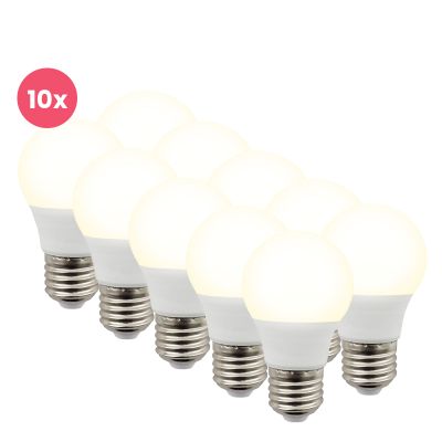 Balení 10 ks LED žárovek Lagiba E27, Bradley, P45, 3W, 4000K