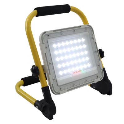 Žluté dobíjecí pracovní světlo, hliníkové, Hilmi, 60W, 6500K LED, IP44, s vypínačem