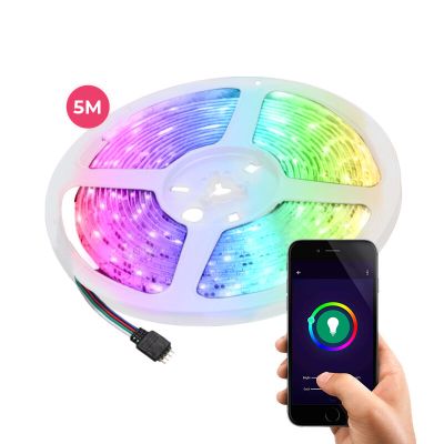 5metrový chytrý WiFi LED pásek, 15 W, RGB (všechny barvy)