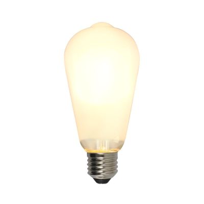 Stmívatelná LED žárovka E27 Olucia Edison, ST58, 5W, bílé sklo, 2700k